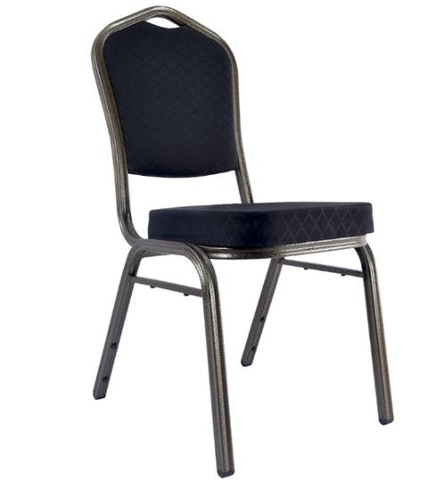 Stackchair - Stapelstoel - Horecastoel - Zwart (Nieuw), Huis en Inrichting, Stoelen, Nieuw, Eén, Metaal, Stof, Zwart, Ophalen