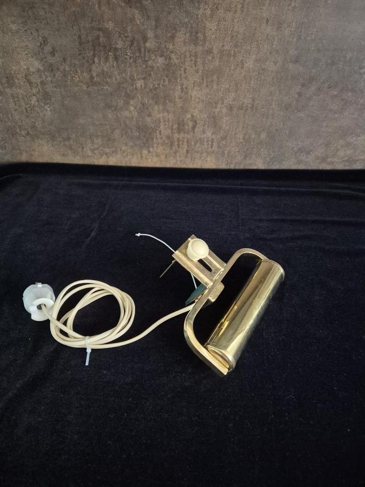 Schilderijlamp - Bedlampje - Overzetlamp - Pianolamp - Koper, Huis en Inrichting, Lampen | Wandlampen, Gebruikt, Metaal, Ophalen of Verzenden