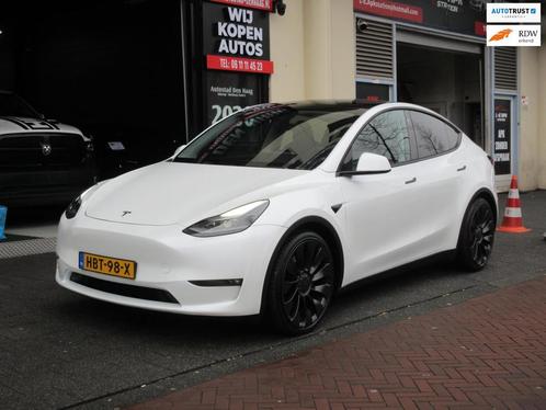 Tesla Model Y Long Range Performance AWD 75 kWh Inclusief BT, Auto's, Tesla, Bedrijf, Te koop, Model Y, 360° camera, 4x4, ABS