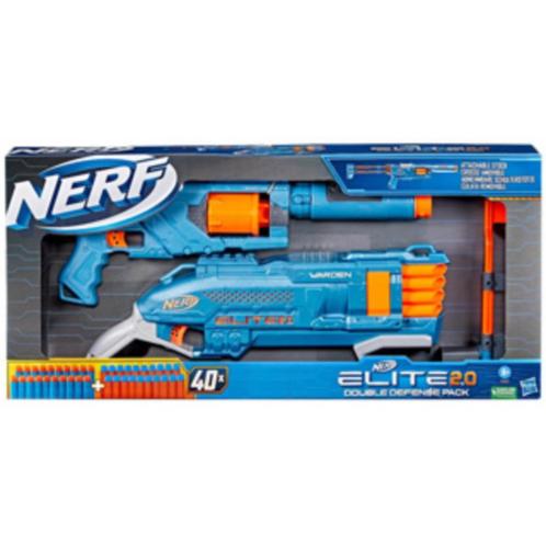 Nerf: Elite 2.0 Double Defense Pack NIEUW, Kinderen en Baby's, Speelgoed | Overig, Nieuw, Jongen of Meisje, Ophalen of Verzenden