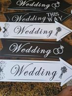 Trouwlocatie bordje 6 stuks hh, Onbekend, Ophalen of Verzenden, Zo goed als nieuw, Losse verkoop