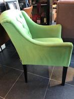 4x STOFFEN ARMSTOEL appelgroen – STOEL ZETEL – Flamant, Huis en Inrichting, Stoelen, Ophalen, Overige kleuren, Wilms, Zo goed als nieuw