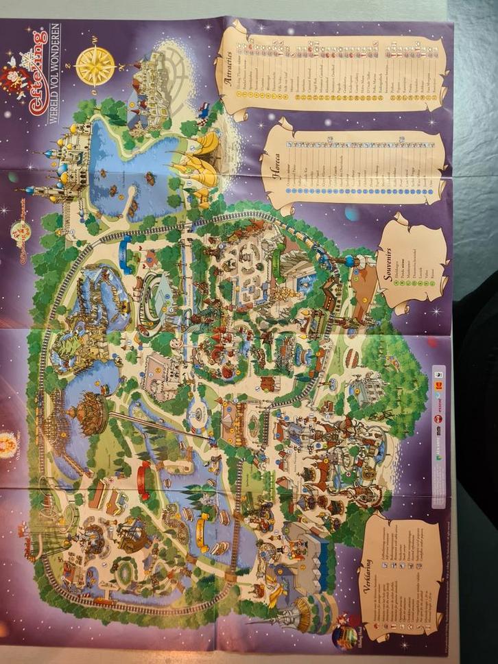 Efteling Plattegrond - Verzamelobject, Verzamelen, Efteling, Overige typen, Ophalen of Verzenden