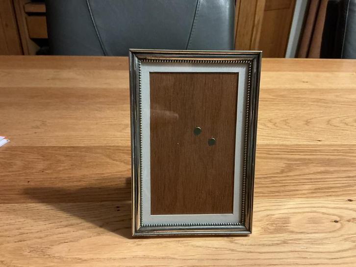 Prachtig fotolijstje met parelrandje verzilverd., Antiek en Kunst, Antiek | Goud en Zilver, Ophalen of Verzenden