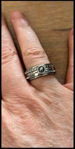 Ixxxi ring met extra vulringen maat 18.5, Sieraden, Tassen en Uiterlijk, Ringen, Ophalen of Verzenden, Zo goed als nieuw, Zilver