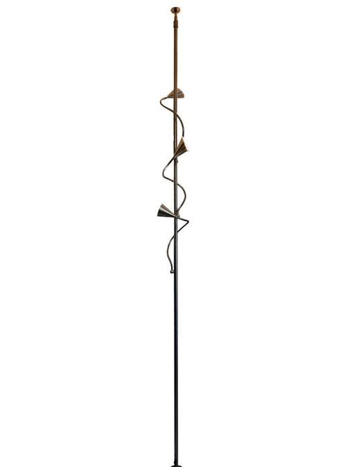 Schitterende vintage Hala Zeist design klem vloerlamp, Huis en Inrichting, Lampen | Vloerlampen, Gebruikt, 150 tot 200 cm, Metaal