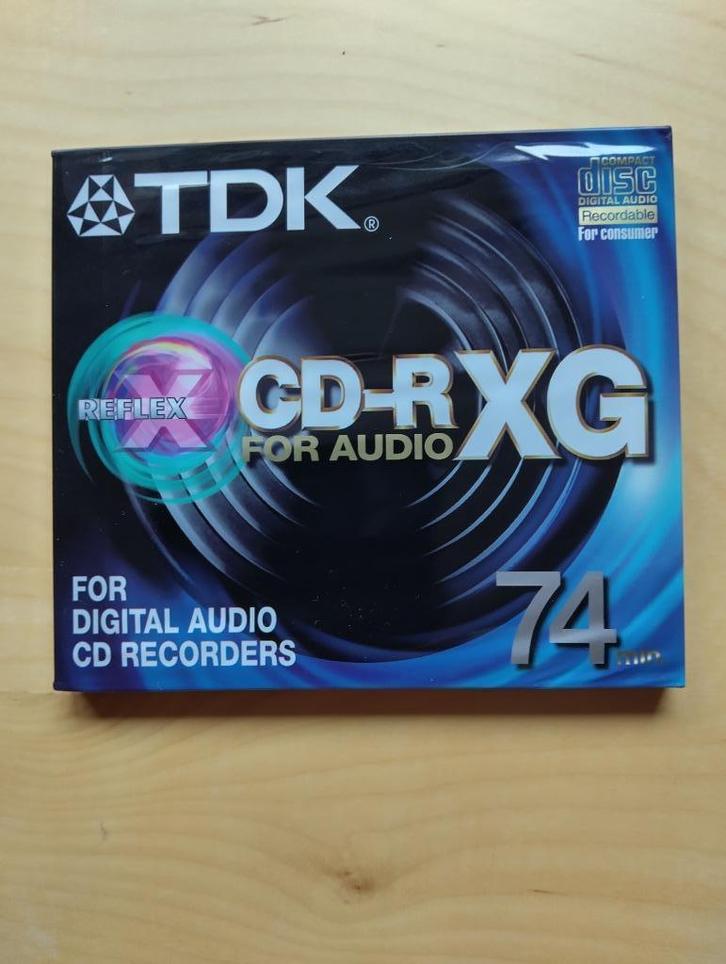 TDK CD-R XG 74MIN. * Geschikt Voor Audio CD Recorders * New, Computers en Software, Beschrijfbare discs, Nieuw, Cd, Ophalen of Verzenden
