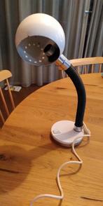 Space age elbow tafellamp wit, Huis en Inrichting, Lampen | Tafellampen, Ophalen of Verzenden, Gebruikt, Metaal, Minder dan 50 cm