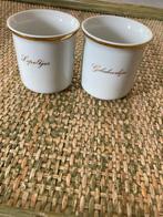 Antieke lepeltjes gebaksvorkjes bekers houders, Ophalen of Verzenden