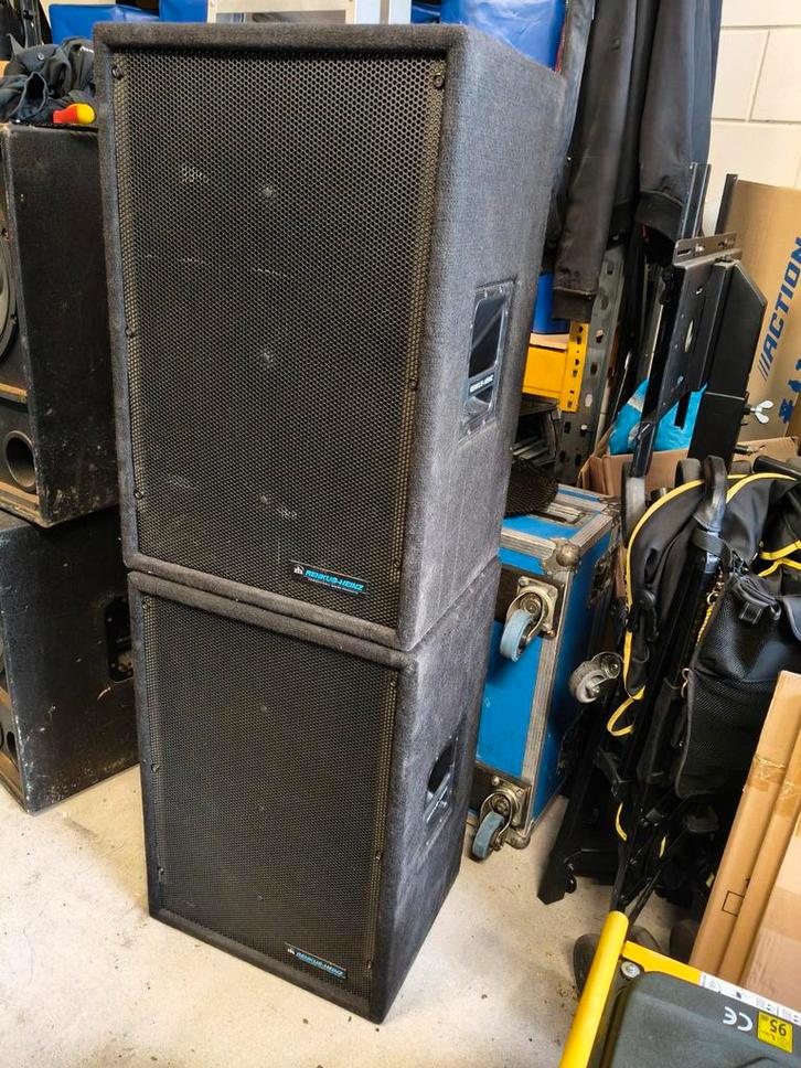 Renkus Heinz FR-151, full range speakers., Audio, Tv en Foto, Luidsprekers, Gebruikt, Front, Rear of Stereo speakers, 120 watt of meer