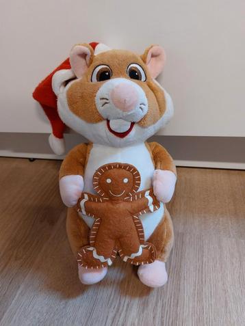 AH hamster kerst met gingerbread 30 cm beschikbaar voor biedingen