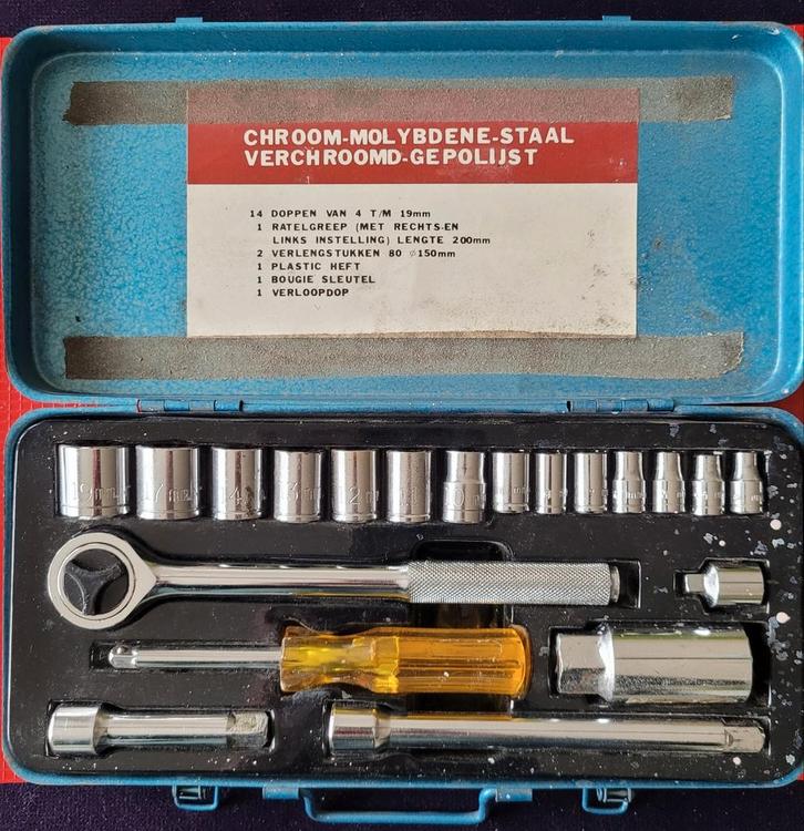 2 Dopsleutelsets (en losse onderdelen Gedore, Stahlwille), Auto diversen, Autogereedschap, Gebruikt, Ophalen of Verzenden