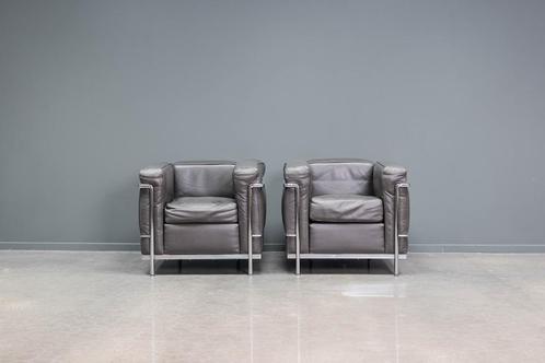 Corbusier LC2 armchairs, 2x, Huis en Inrichting, Fauteuils, Ophalen of Verzenden