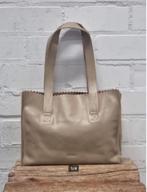 MYoMY - Prachtige leren paper bag - Nieuw €180 - MY O MY, Nieuw, Handtas, Beige, Ophalen of Verzenden