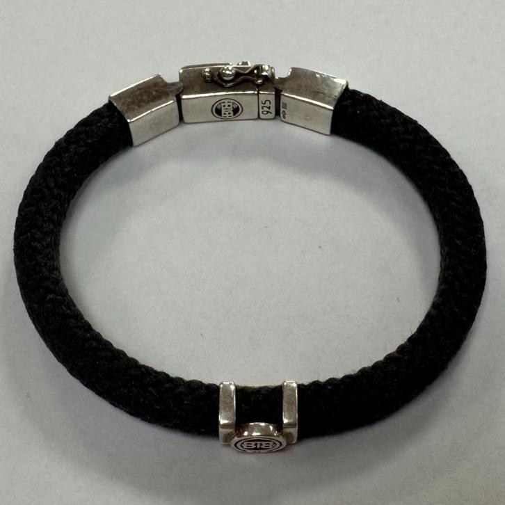 Buddha to Buddha Armband Denise blauw | 925 Zilver | 18CM, Sieraden, Tassen en Uiterlijk, Armbanden, Gebruikt, Zilver, Blauw, Ophalen of Verzenden