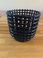 Ferm living Blauwe Keramische Mand / Schaal, Porselein of Keramiek, Mand, Rond, Ophalen of Verzenden