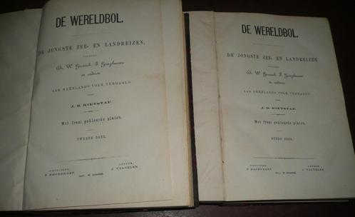 DE WERELDBOL – J.B. Rietstap 1866-1882, Antiek en Kunst, Antiek | Boeken en Bijbels, Ophalen of Verzenden