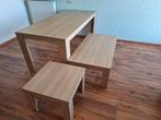 Tafelset: Eettafel, Salontafel & Bijzettafel, Huis en Inrichting, Tafels | Eettafels, Ophalen, Gebruikt, 100 tot 150 cm, 50 tot 100 cm