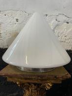 Vintage kegelvormige conische lamp plafondlamp Gispen, Huis en Inrichting, Ophalen of Verzenden, Glas