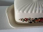 Vintage wedgewood botervloot met bloemmotief, Ophalen of Verzenden, Gebruikt