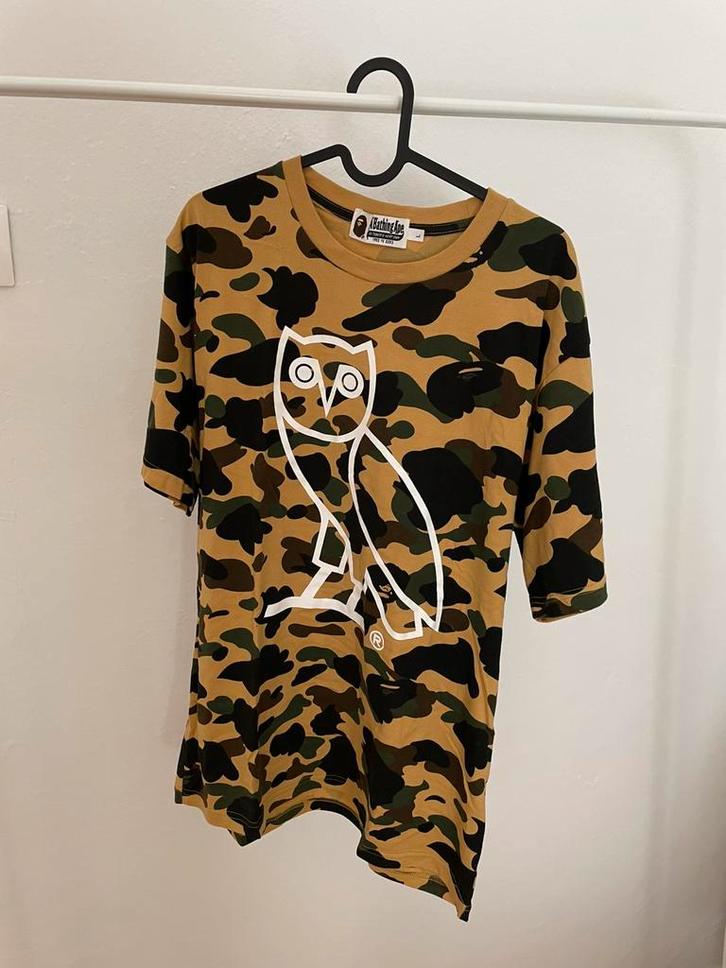 October's Very Own & Bathing Ape Camo T-Shirt | L, Kleding | Heren, T-shirts, Nieuw, Maat 52/54 (L), Bruin, Ophalen of Verzenden