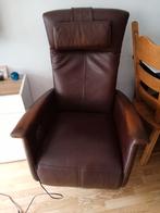 sta op stoel elektrische leder, Huis en Inrichting, Stoelen, Gebruikt, Bruin, Leer, Ophalen of Verzenden