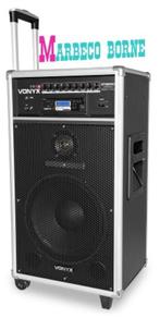 Karaoke, Mobiele geluidset,ST180, CD,MP3,USB,Bluetooth, UHF, Audio, Tv en Foto, Luidsprekers, Overige merken, Vonyx, Overige typen