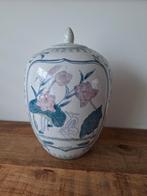 Vintage Aardewerk Pot met Deksel, Huis en Inrichting, Woonaccessoires | Vazen, Ophalen, Gebruikt, Overige kleuren, Aardewerk of Porselein