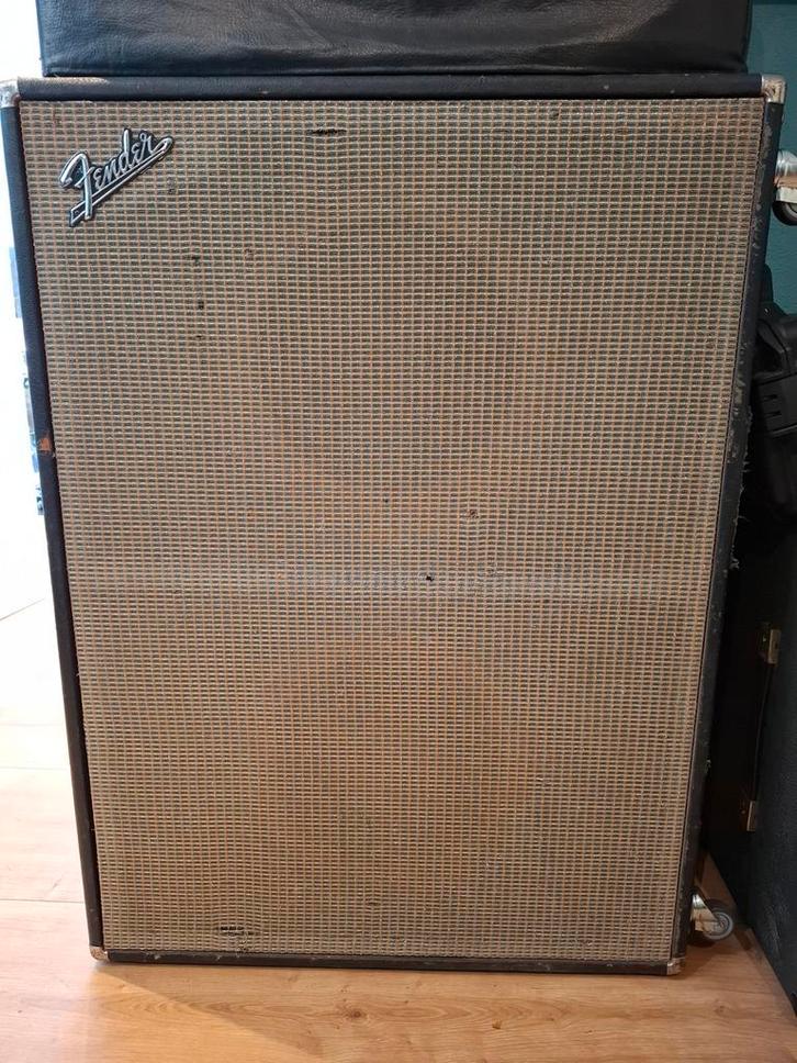 Fender Bandmaster Reverb 2x12 speaker cabinet 70-73, Muziek en Instrumenten, Versterkers | Bas en Gitaar, Gebruikt, Gitaar, 100 watt of meer