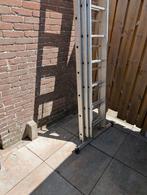 3 delige schuif ladder, Doe-het-zelf en Verbouw, Ladders en Trappen, Ophalen, Zo goed als nieuw, Ladder, 4 meter of meer