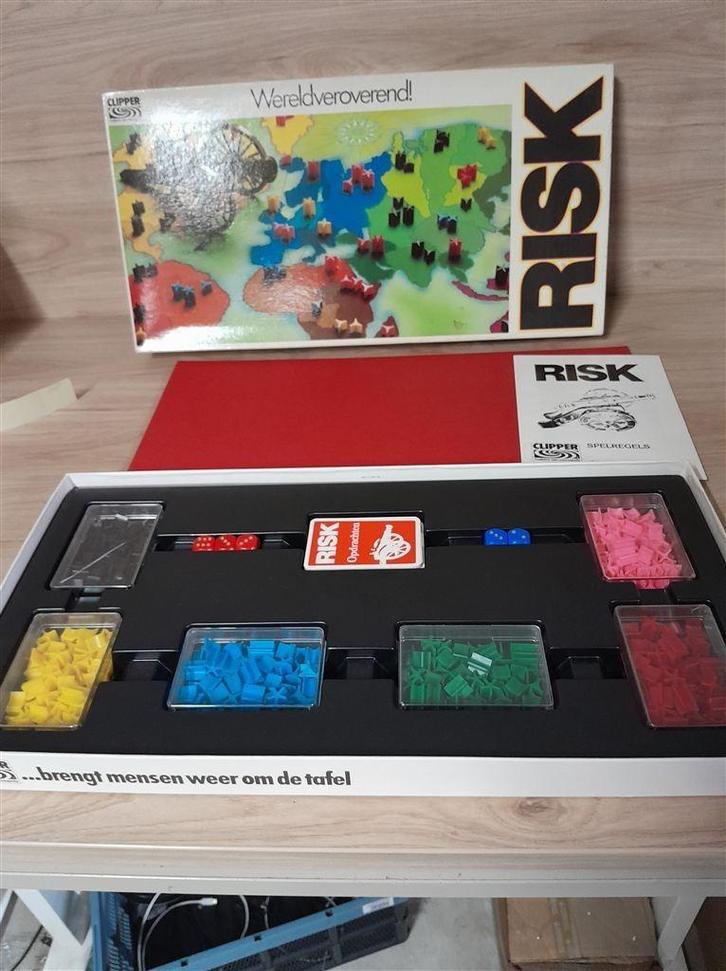 risk witte doos mooie uitgave [s1287], Hobby en Vrije tijd, Gezelschapsspellen | Bordspellen, Zo goed als nieuw, Ophalen of Verzenden