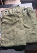 2 groen gordijn lichtdoorlatend 135 x 250, 100 tot 150 cm, 200 cm of meer, Ophalen of Verzenden, Zo goed als nieuw