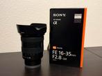 Sony FE 16-35 mm F2.8 GM, Audio, Tv en Foto, Fotografie | Lenzen en Objectieven, Ophalen of Verzenden, Zo goed als nieuw, Groothoeklens