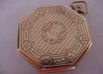 Antiek 14 Karaat Wit Goud Elgin Octagon Zakhorloge LEES AUB, Ophalen of Verzenden, Goud