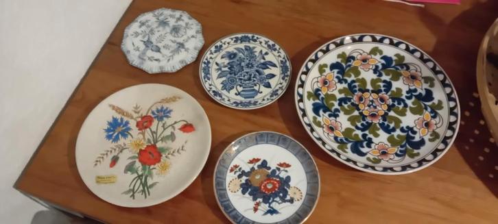 LONGWY -GOLD IMARI-MAKKUM-DELFTS-ZWIEBELMUSTER Lot, Antiek en Kunst, Antiek | Wandborden en Tegels, Ophalen of Verzenden