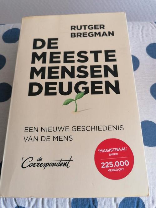 Rutger Bregman - De meeste mensen deugen, Boeken, Romans, Gelezen, Nederland, Ophalen of Verzenden