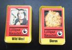 2 Oude Kwartetspellen Liliput. Wildwest en Dieren. Compleet, Verzamelen, Speelkaarten, Jokers en Kwartetten, Ophalen of Verzenden