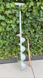 VOSS farming grondboor 15cm verzinkt, Tuin en Terras, Hand-tuingereedschap, Ophalen, Zo goed als nieuw, Grondboor