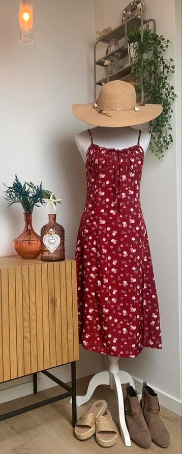 Nieuw! SHEIN zomerse midi-jurk met bandjes & zijsplit, S-M beschikbaar voor biedingen