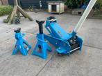 Garagekrik + 2 Assteunen, Auto diversen, Ophalen, Gebruikt, Hydraulisch, Garagekrik