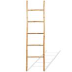 Handdoekladder met 5 sporten 150 cm bamboe, Nieuw, Ophalen of Verzenden, Handdoekenrek