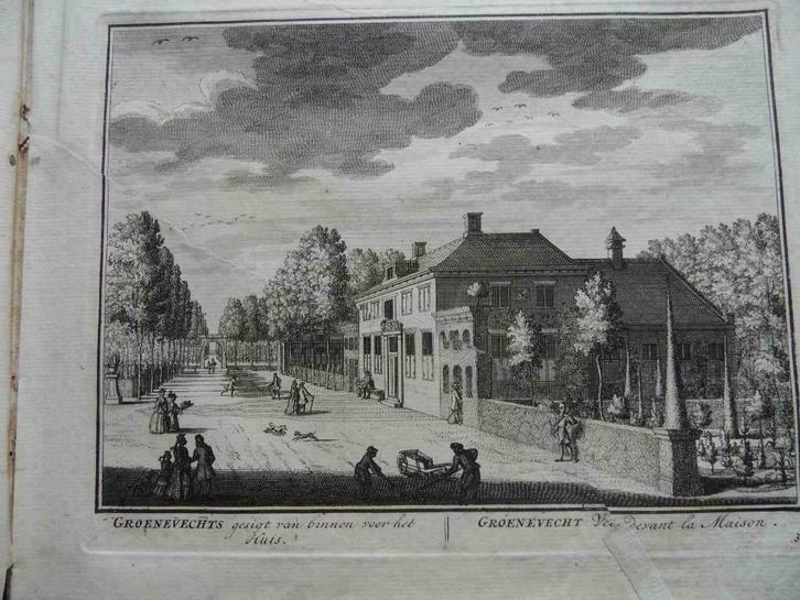 38 Breukelen Groenenvecht Kopergravure 1719, Antiek en Kunst, Kunst | Etsen en Gravures, Ophalen of Verzenden