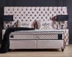 Opbergboxspring Marbella Incl. Matras & Topper Dreambedden, Ophalen of Verzenden, 180 cm, 200 cm, Bruin