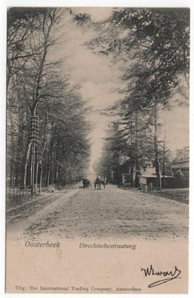 AK ~ Oosterbeek ~ Utrechtschestraatweg ~ 1903, Verzamelen, Ansichtkaarten | Nederland, Gelopen, Gelderland, Voor 1920, Verzenden
