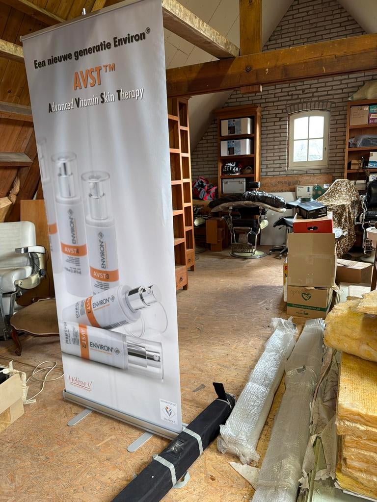 Roll up banner reclame, Ophalen of Verzenden, Reclamebord