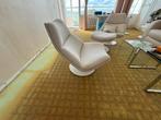 Artifort Fauteuil - Geoffrey Harcourt - Draaivoet, Huis en Inrichting, Stoelen, Ophalen, Gebruikt, Bruin, Metaal
