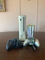 Xbox 360, met 2 controllers en 4 spellen, Ophalen, Met 2 controllers, 250 GB, Gebruikt