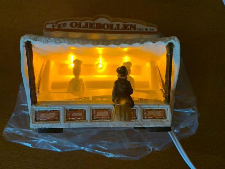 Oliebollenkraam met verlichting, Diversen, Kerst, Gebruikt, Ophalen of Verzenden