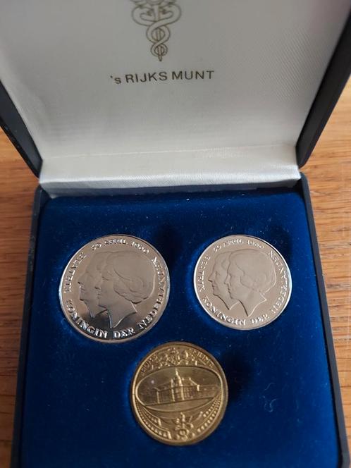 Muntset 2 x dubbelkop uit 1980., Postzegels en Munten, Munten | Nederland, Koningin Juliana, Ophalen of Verzenden
