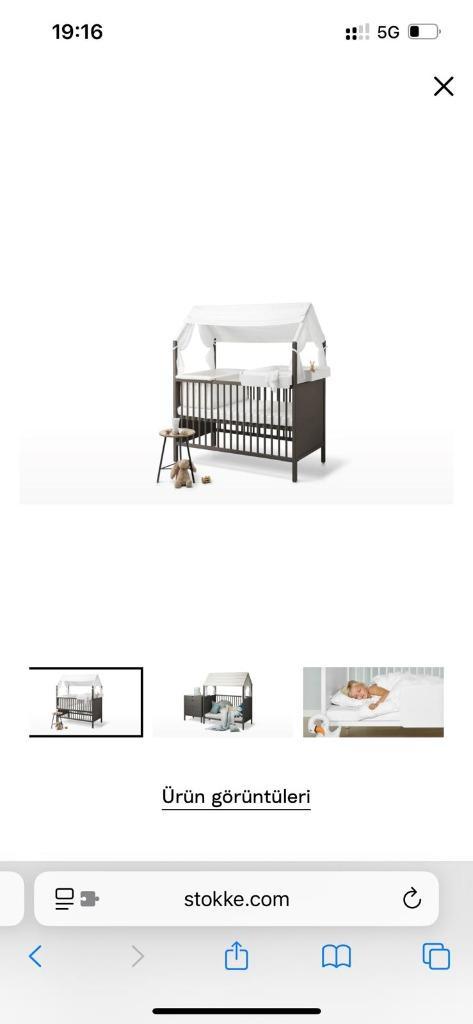 Stokke Home Bed Ledikant voor baby / peuter, Kinderen en Baby's, Kinderkamer | Bedden, Zo goed als nieuw, 160 tot 180 cm, 70 tot 85 cm